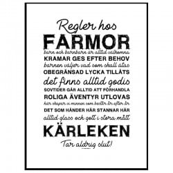 Farmors Regler Poster
