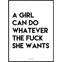 Girl Can Do Poster