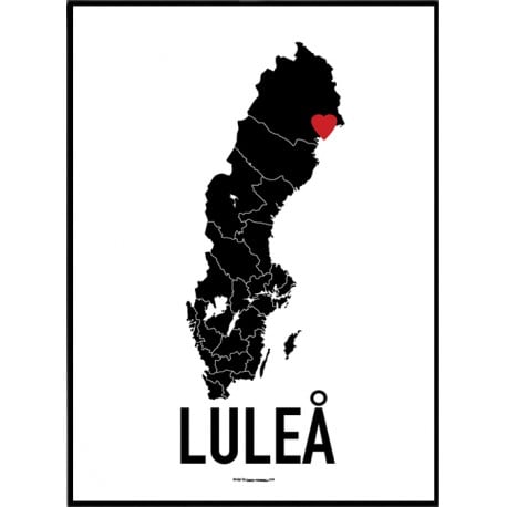 Luleå Heart Poster
