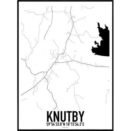 Knutby Karta Poster