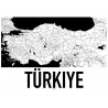 Turkiet Karta Poster