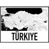 Turkiet Karta Poster