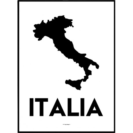 Italien Karta Poster