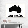 Australien Karta Poster
