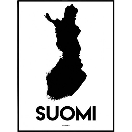Suomi Karta Poster
