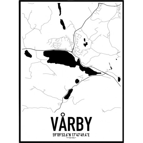 Vårby Karta Poster