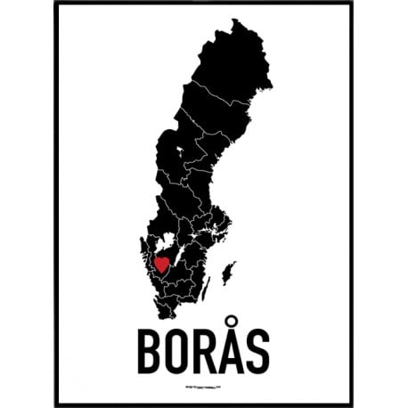 Borås Heart Poster