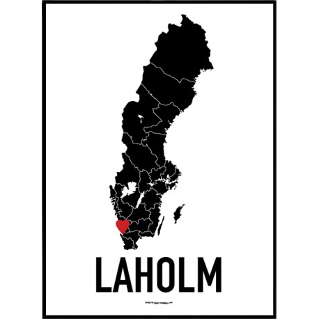Laholm Heart Poster