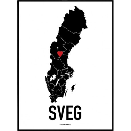 Sveg Heart Poster