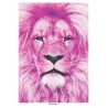 Pink Lion Poster