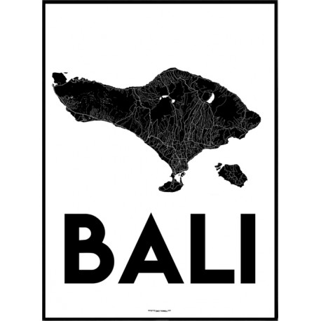 Bali Karta Poster
