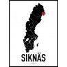 Siknäs Heart Poster