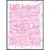 Pink LA Tags