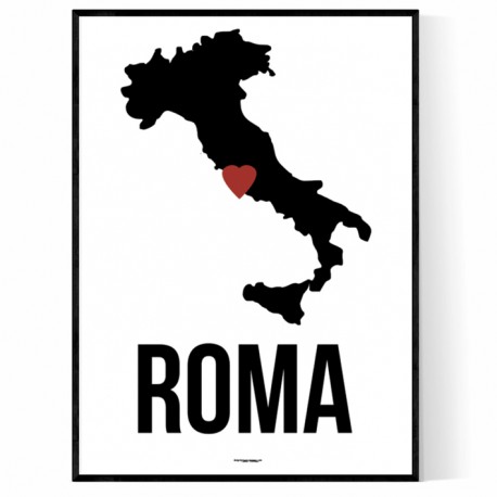 Roma Heart Poster