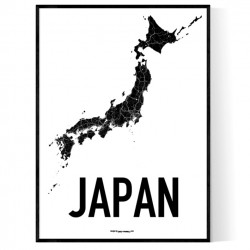 Japan Karta Poster