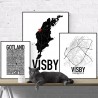 Visby Heart Poster