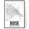 Boise Karta Poster