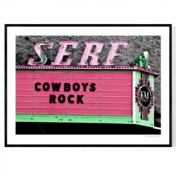 Cowboys Rock Poster