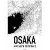 Osaka Karta Poster