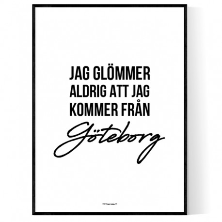 Från Göteborg Poster