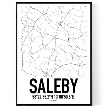 Saleby Karta Poster