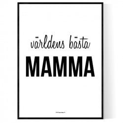 Bästa Mamma Poster