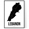 Lebanon Karta