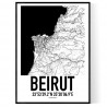 Beirut Karta Poster