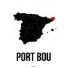 Port Bou Karta Poster