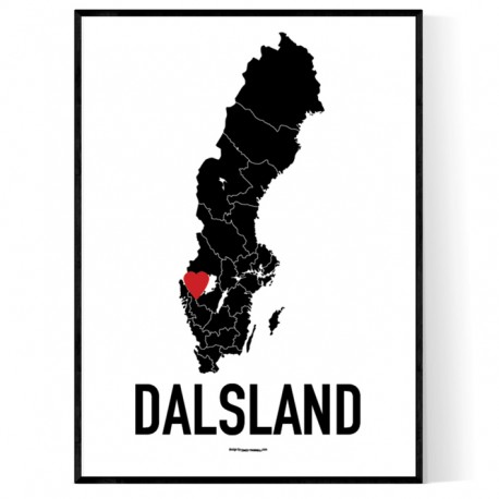 Dalsland Heart Poster