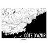 Côte d'Azur Karta