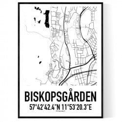 Biskopsgården Karta