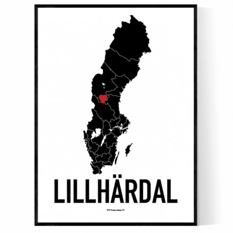 Lillhärdal Heart Poster
