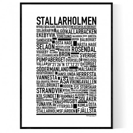 Stallarholmen Poster