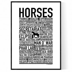 Hästar Poster