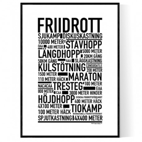 Friidrott Poster