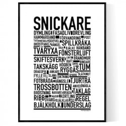 Snickare Poster