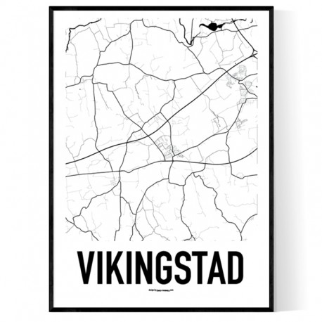 Vikingstad Karta Poster