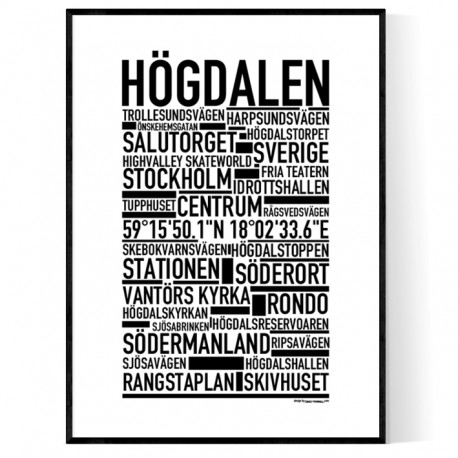 Högdalen Poster