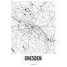 Dresden Karta Poster
