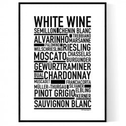 White Wine Poster