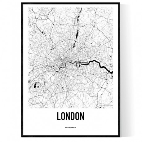 London Metro Karta Poster