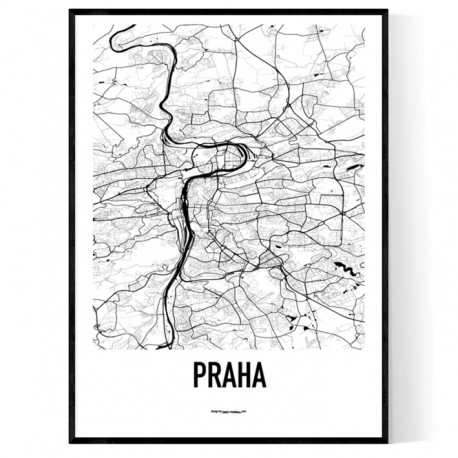 Prag Metro Karta Poster