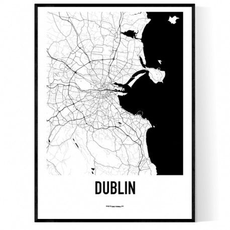 Dublin Metro Karta Poster