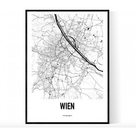 Wien Metro Karta Poster