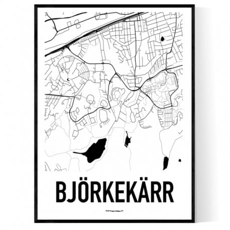 Björkekärr Karta Poster