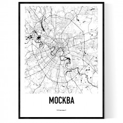 Moskva Metro Karta Poster