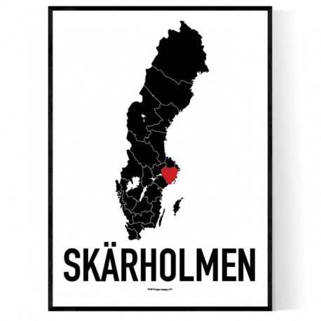 Skärholmen Heart Poster