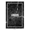 London Map Frame Poster