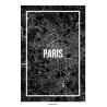 Paris Map Frame Poster